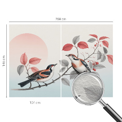 Nowoczesna fototapeta do salonu Ptaki siedzące