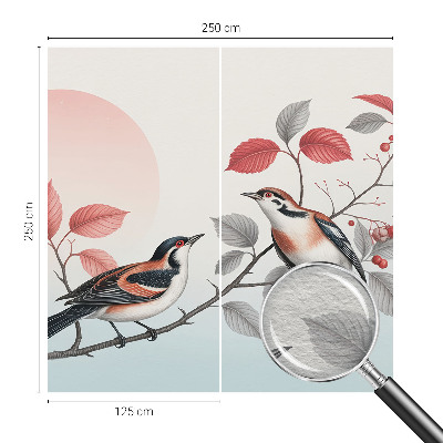 Nowoczesna fototapeta do salonu Ptaki siedzące