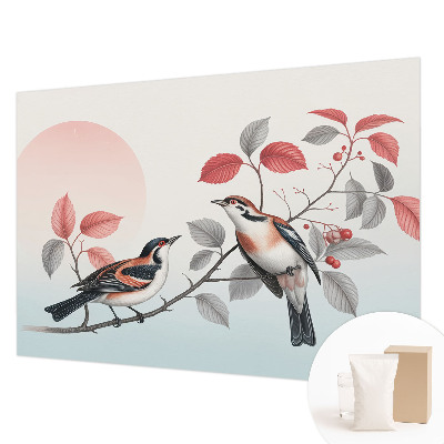 Nowoczesna fototapeta do salonu Ptaki siedzące