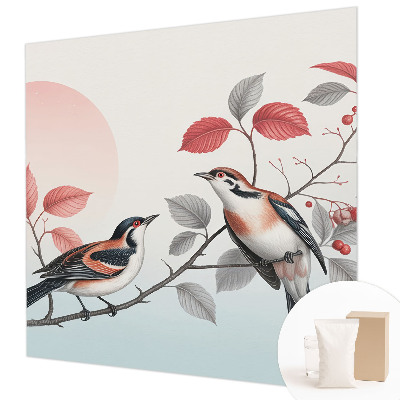 Nowoczesna fototapeta do salonu Ptaki siedzące