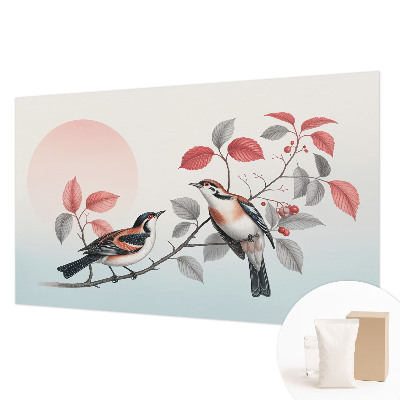 Nowoczesna fototapeta do salonu Ptaki siedzące