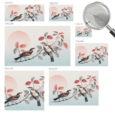 Nowoczesna fototapeta do salonu Ptaki siedzące