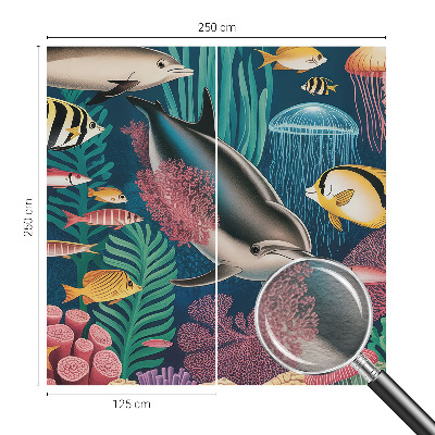 Tapeta fotograficzna fizelinowa Podwodna fauna