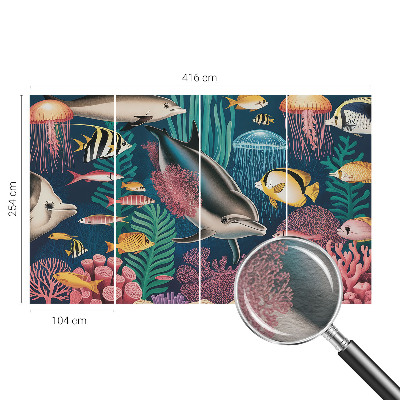 Tapeta fotograficzna fizelinowa Podwodna fauna
