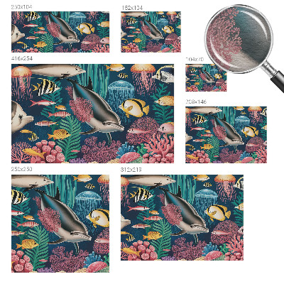 Tapeta fotograficzna fizelinowa Podwodna fauna