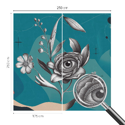 Dekoracyjna fototapeta na ścianę Kwiatowe oko