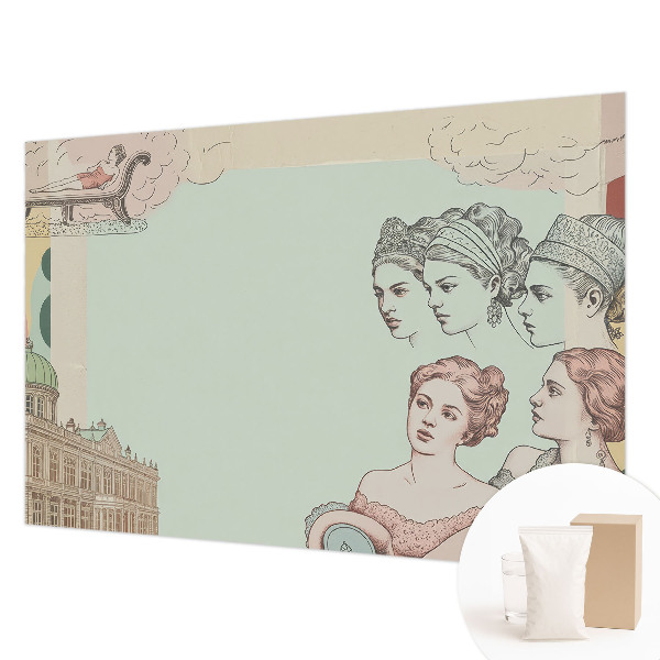 Nowoczesna fototapeta do salonu Klasyczny kolaż