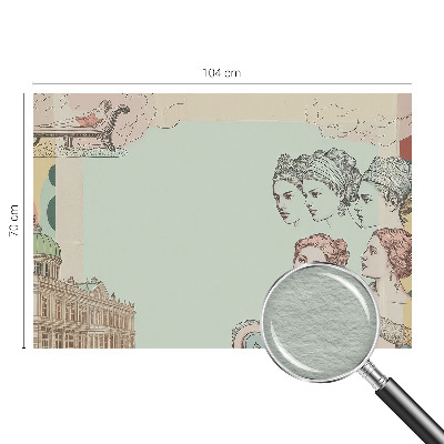 Nowoczesna fototapeta do salonu Klasyczny kolaż