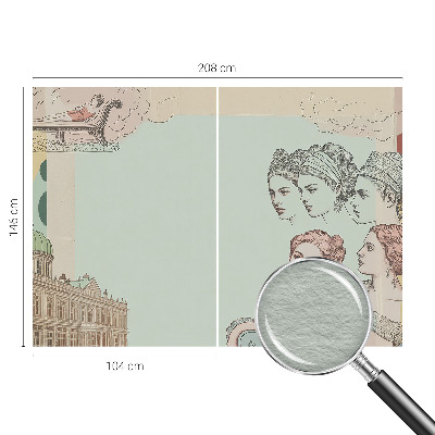 Nowoczesna fototapeta do salonu Klasyczny kolaż