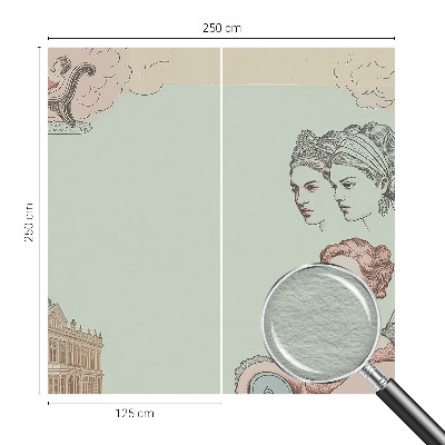 Nowoczesna fototapeta do salonu Klasyczny kolaż