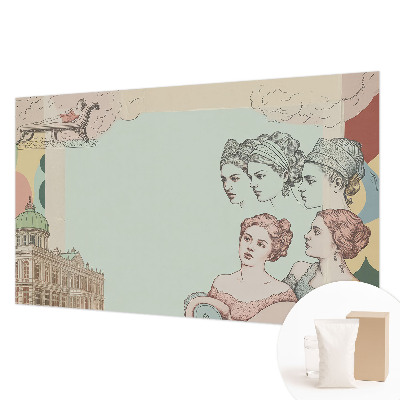 Nowoczesna fototapeta do salonu Klasyczny kolaż