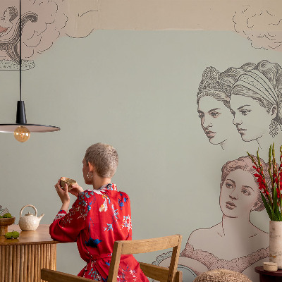 Nowoczesna fototapeta do salonu Klasyczny kolaż