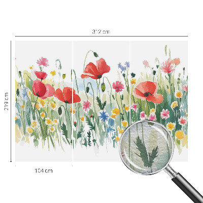 Fototapeta fizelinowa z nadrukiem Letnia łąka