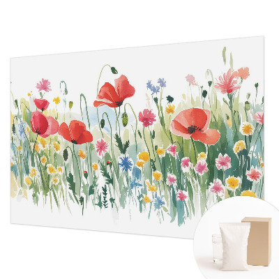 Fototapeta fizelinowa z nadrukiem Letnia łąka