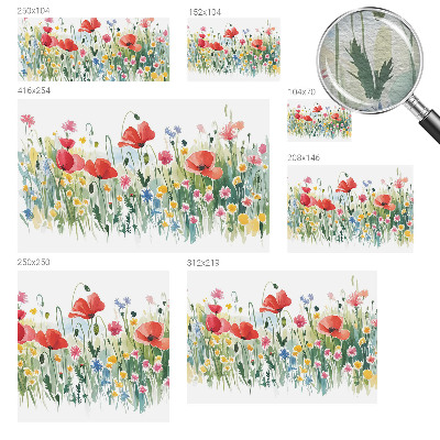 Fototapeta fizelinowa z nadrukiem Letnia łąka