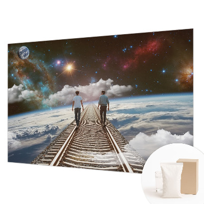Fototapeta na ścianę z motywem kosmicznej wędrówki