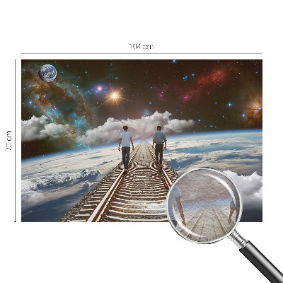 Fototapeta na ścianę z motywem kosmicznej wędrówki