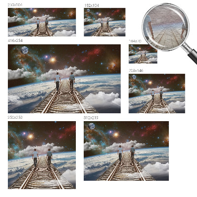 Fototapeta na ścianę z motywem kosmicznej wędrówki