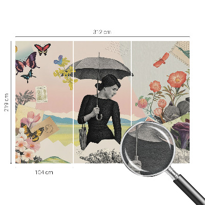 Tapeta fotograficzna Kolaż romantyczny