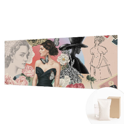 Nowoczesna fototapeta do salonu Kwiaty i portrety