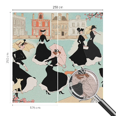 Tapeta fotograficzna fizelinowa Kobiety spacerujące