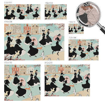 Tapeta fotograficzna fizelinowa Kobiety spacerujące