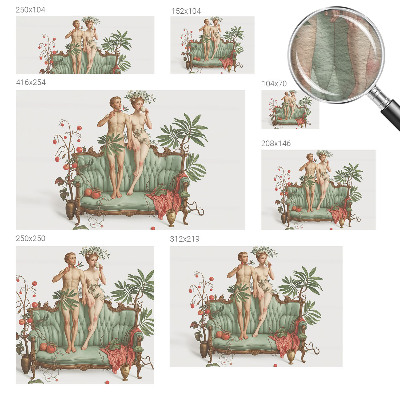 Fototapeta fizelinowa z nadrukiem Tajemnicza elegancja