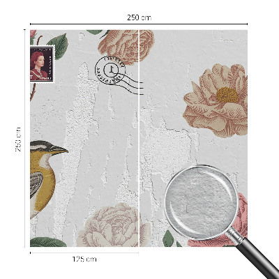 Nowoczesna fototapeta do salonu Kwiaty vintage