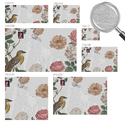 Nowoczesna fototapeta do salonu Kwiaty vintage