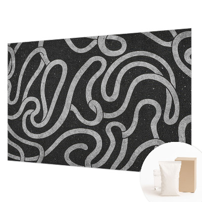 Fototapeta fizelinowa do sypialni Fototapeta fizelinowa do sypialni Zakręcone kształty