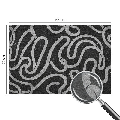 Fototapeta fizelinowa do sypialni Fototapeta fizelinowa do sypialni Zakręcone kształty