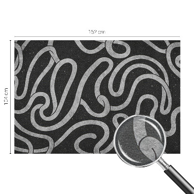 Fototapeta fizelinowa do sypialni Fototapeta fizelinowa do sypialni Zakręcone kształty