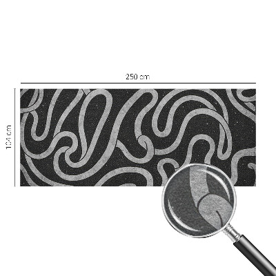 Fototapeta fizelinowa do sypialni Fototapeta fizelinowa do sypialni Zakręcone kształty