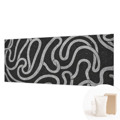 Fototapeta fizelinowa do sypialni Fototapeta fizelinowa do sypialni Zakręcone kształty