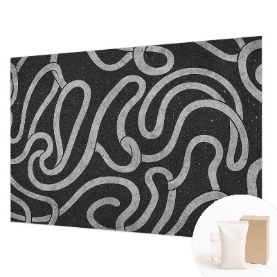 Fototapeta fizelinowa do sypialni Fototapeta fizelinowa do sypialni Zakręcone kształty