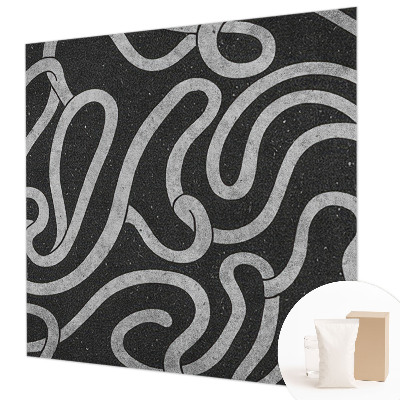 Fototapeta fizelinowa do sypialni Fototapeta fizelinowa do sypialni Zakręcone kształty