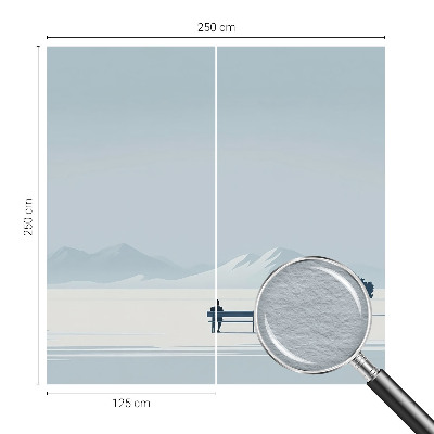Tapeta fotograficzna fizelinowa w stylu minimalistycznego krajobrazu
