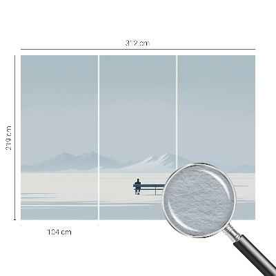 Tapeta fotograficzna fizelinowa w stylu minimalistycznego krajobrazu