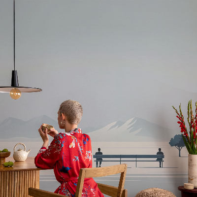 Tapeta fotograficzna fizelinowa w stylu minimalistycznego krajobrazu