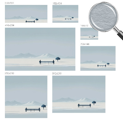Tapeta fotograficzna fizelinowa w stylu minimalistycznego krajobrazu