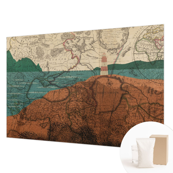 Fototapeta fizelinowa z nadrukiem Fototapeta fizelinowa z nadrukiem Historyczna mapa