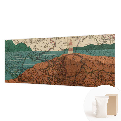 Fototapeta fizelinowa z nadrukiem Fototapeta fizelinowa z nadrukiem Historyczna mapa