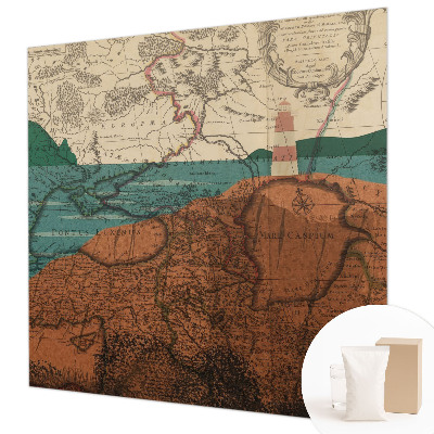 Fototapeta fizelinowa z nadrukiem Fototapeta fizelinowa z nadrukiem Historyczna mapa