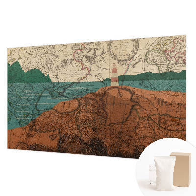 Fototapeta fizelinowa z nadrukiem Fototapeta fizelinowa z nadrukiem Historyczna mapa