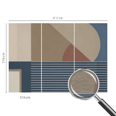 Fototapeta na ścianę z motywem harmonijnej geometrii