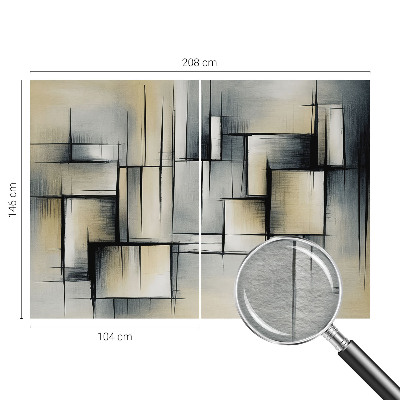 Dekoracyjna fototapeta na ścianę z abstrakcyjnym geometrycznym wzorem