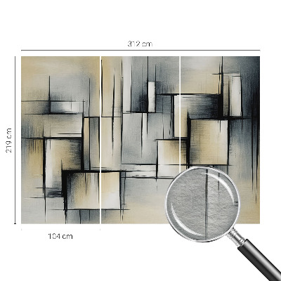Dekoracyjna fototapeta na ścianę z abstrakcyjnym geometrycznym wzorem