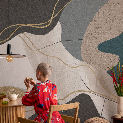 Nowoczesna fototapeta do salonu Abstrakcyjne formy