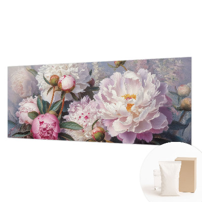 Fototapeta fizelinowa do sypialni Piwoniowy bukiet