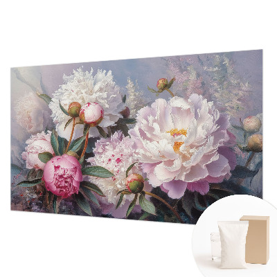 Fototapeta fizelinowa do sypialni Piwoniowy bukiet